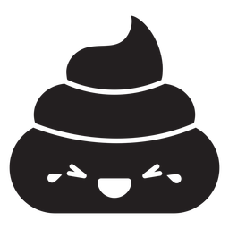 Cut out laughing poop emoji png svg design for t