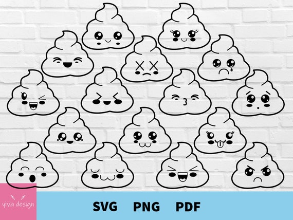 Poop emoji svg poop emoji svg bundle poop clipart layered poop emoji svg cute poop emoji svg poop emoji cut file kawaii poop emoji svg