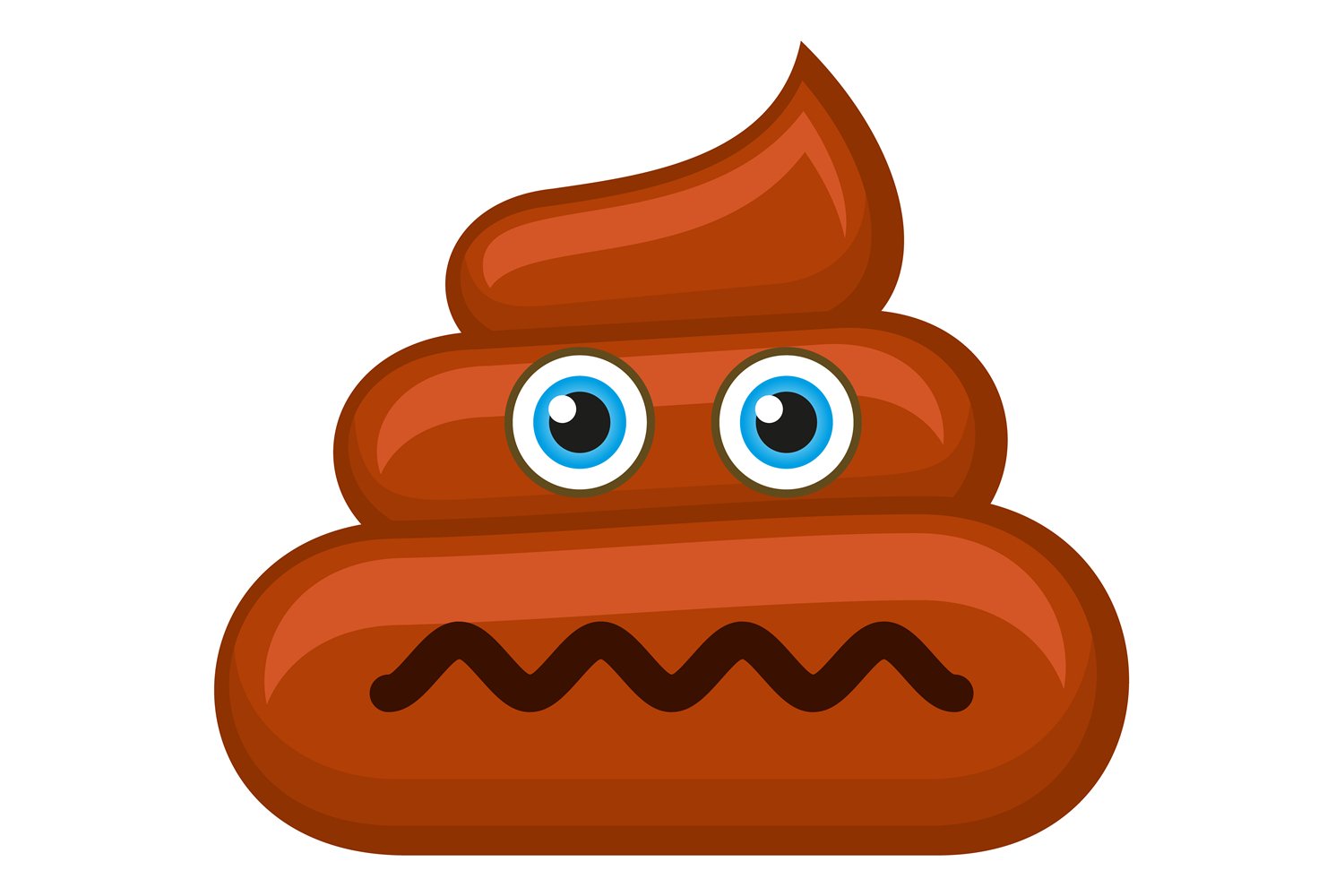 Frustrated poop sign sad pile of poo emoji