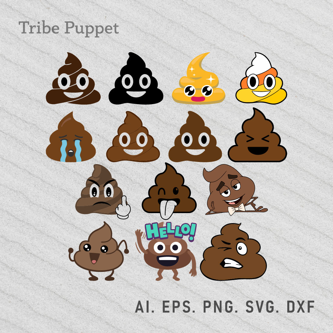 Poop emoji svg