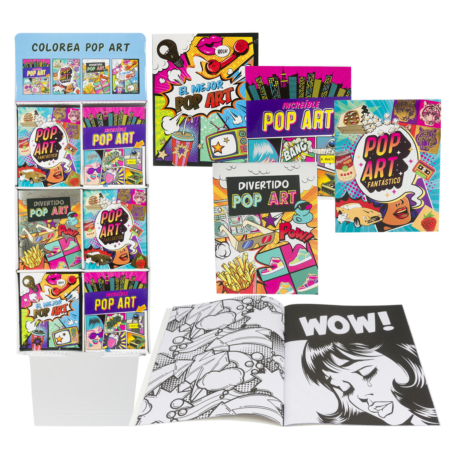 Wholesale pg spanish pop art coloring book