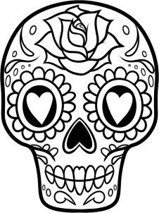 How to draw a sugar skull easy step by step skulls pop culture free online drawing tutorial added â easy skull drawings skull coloring pages skulls drawing