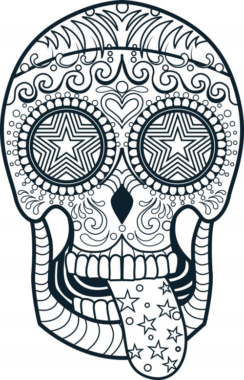 Most popular postersclick have fun with this sugar skull coloring page â calaveras mexicanas para colorear calaveras para colorear mandalas de calaveras
