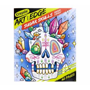Branded art with edge sugar skulls coloring book volume