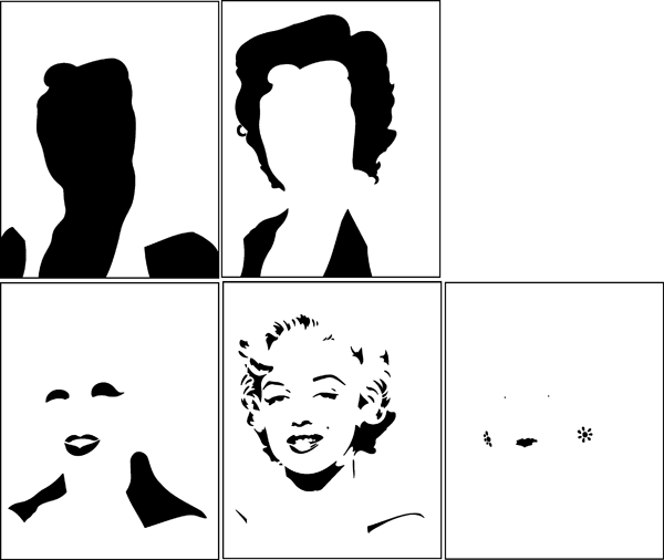 Pop art stencil from the stencil library contemporary range buy stencils online stencil code co