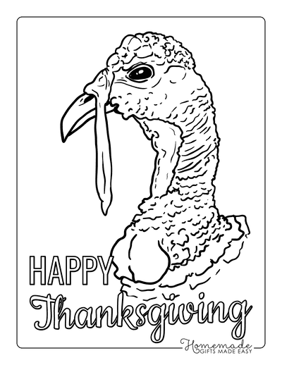 Free printable turkey coloring pages for kids