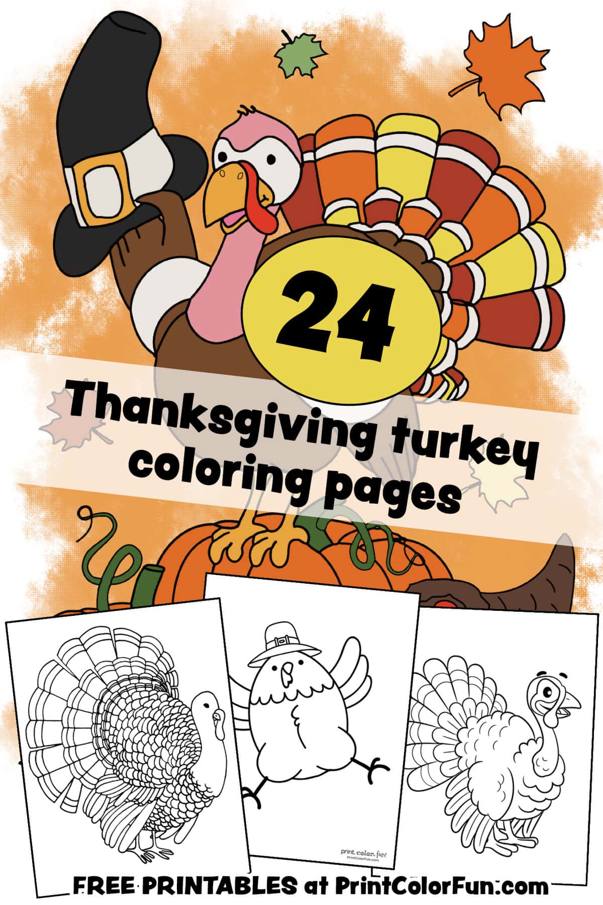 Terrific thanksgiving turkey coloring pages for some free printable holiday fun at