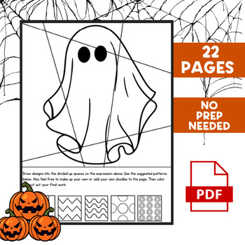 Pop art halloween coloring pages