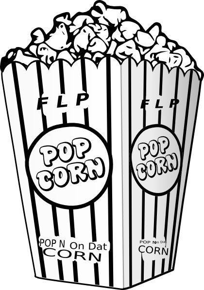 Popcorn bowl clipart clipart panda