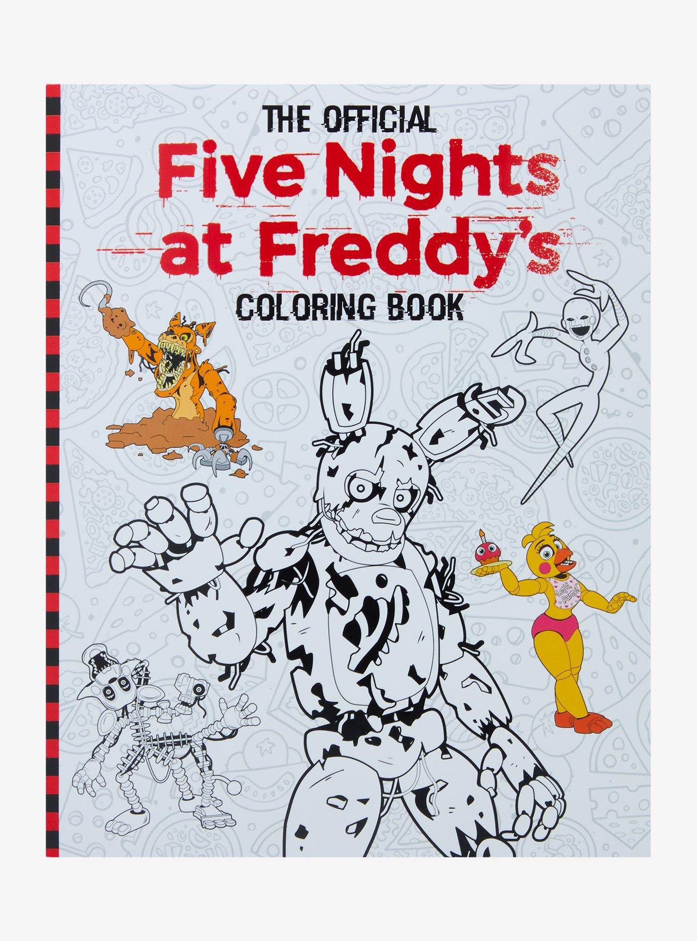 Five nights at freddys official coloring book hot topic