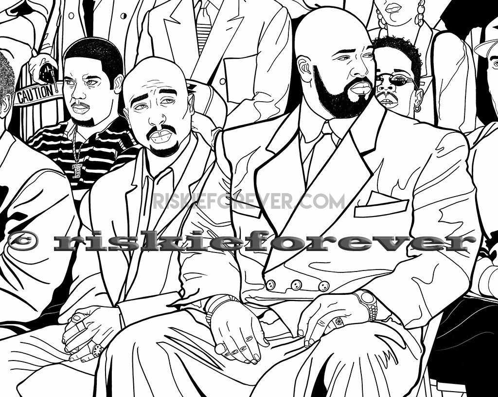 Unauthorized death row records coloring book â riskie forever