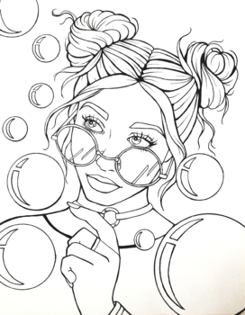 Bubble pop coloring page by coloring pages for all ages tpt