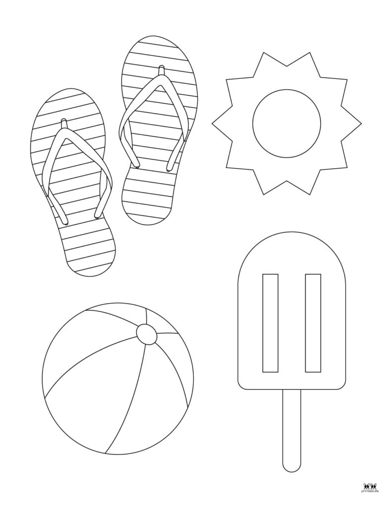 Summer coloring pages