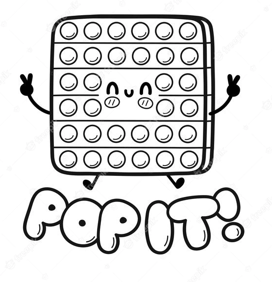 Pop it coloring pages printable for free download
