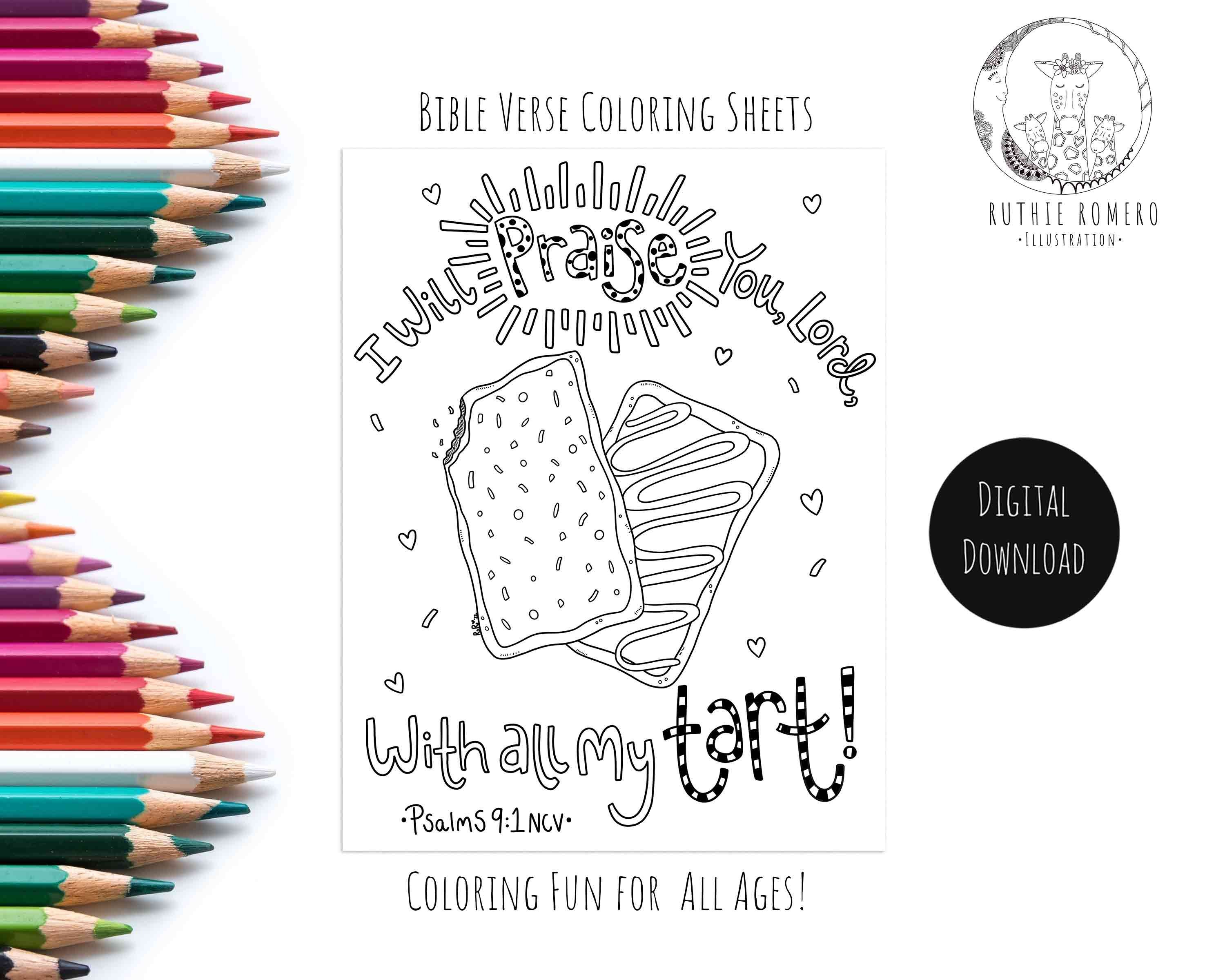 Pop tart coloring pagepraise coloringfood coloring pagechristian scripture coloringadult coloringbible verse coloringbreakfast theme