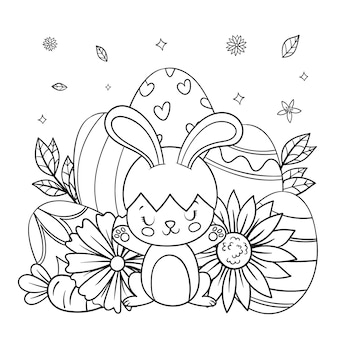 Page kids coloring pages easter vectors illustrations for free download