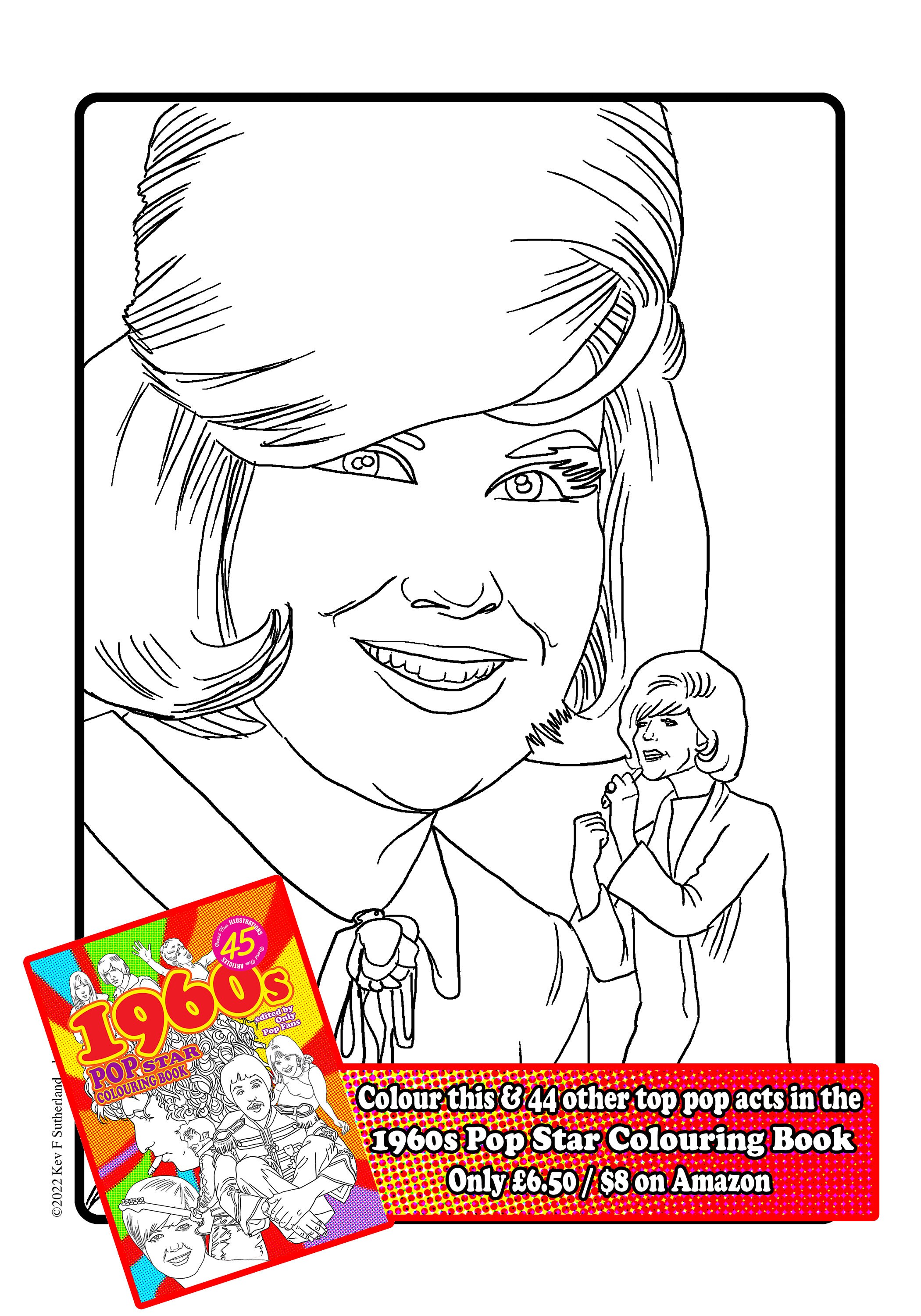 S pop star colouring book signed