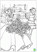 Barbie in the princess and the popstar coloring pages