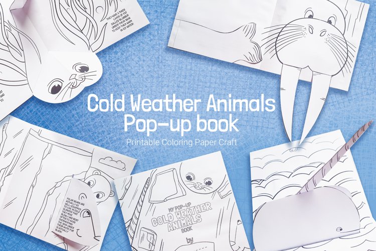 Cold weather animals diy pop