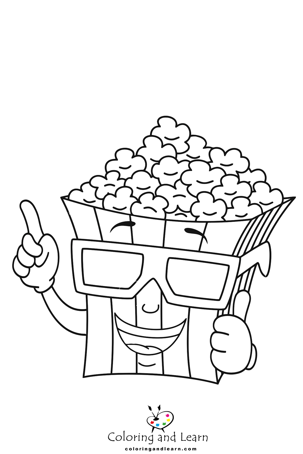 Popcorn coloring pages rcoloringpages