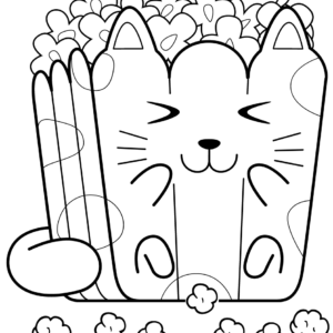 Popcorn coloring pages printable for free download