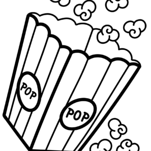 Popcorn coloring pages printable for free download