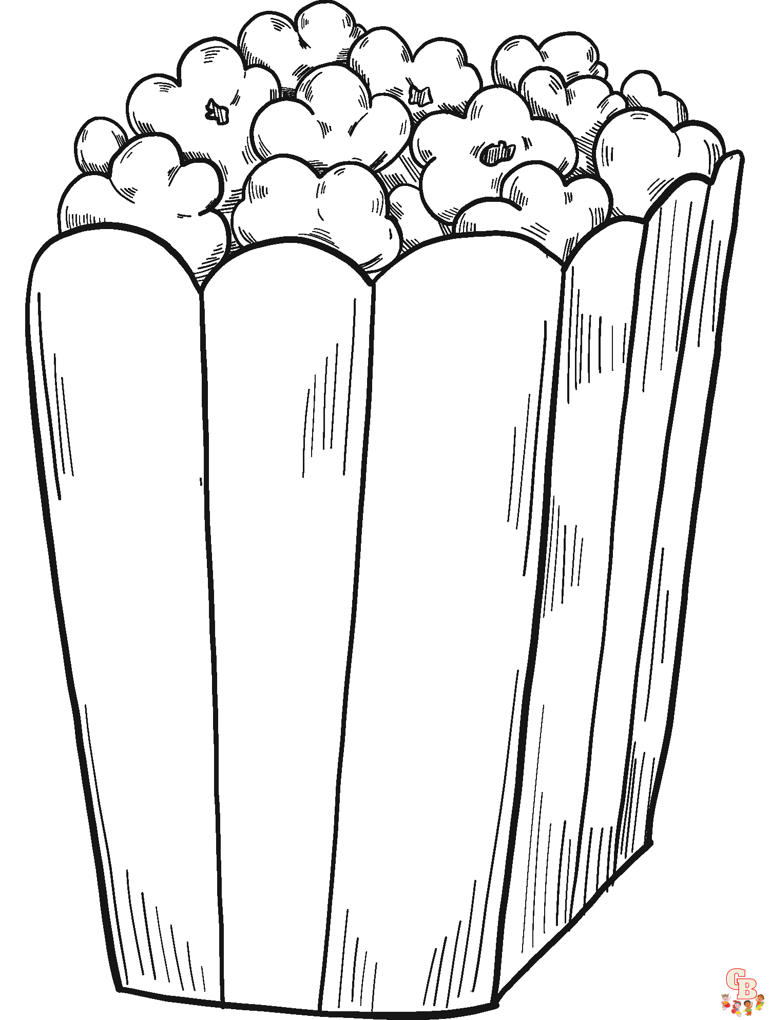 Popcorn coloring pages