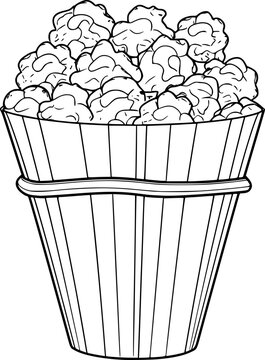 Popcorn outline images â browse photos vectors and video