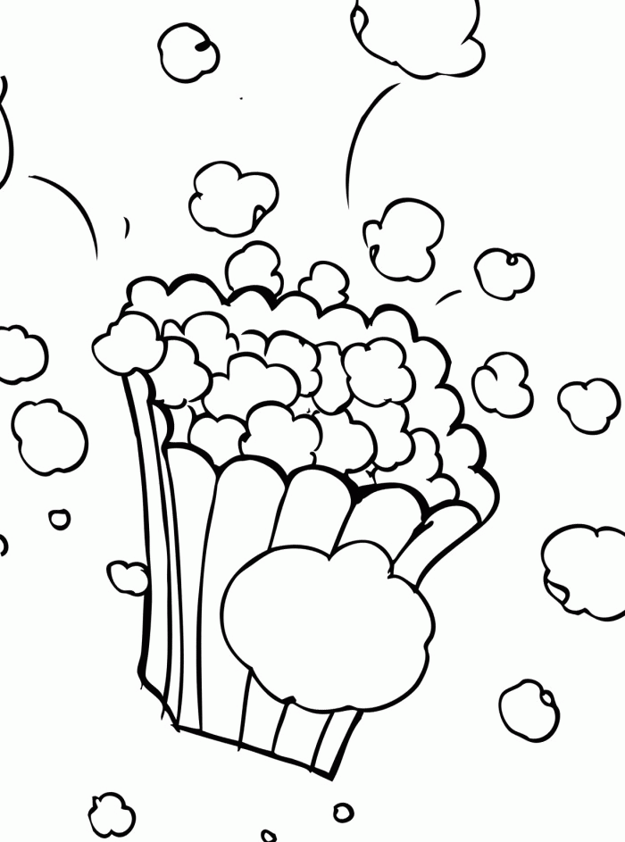 Free popcorn coloring pages download free popcorn coloring pages png images free cliparts on clipart library