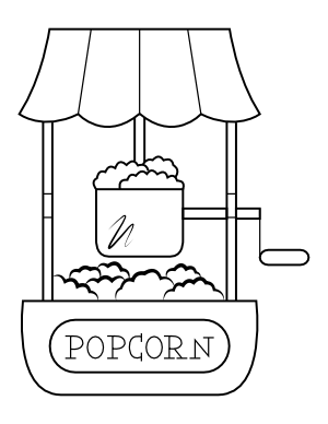 Free printable food coloring pages page