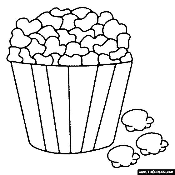 Fast food online coloring pages