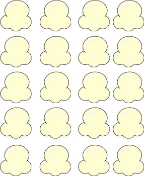 Popcorn counting mats by amazinglessonsfriends tpt