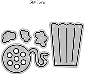 Cinema popcorn metal paper cutting dies stencils for diy scrapbookingphoto album decorative embossing diy paper cards