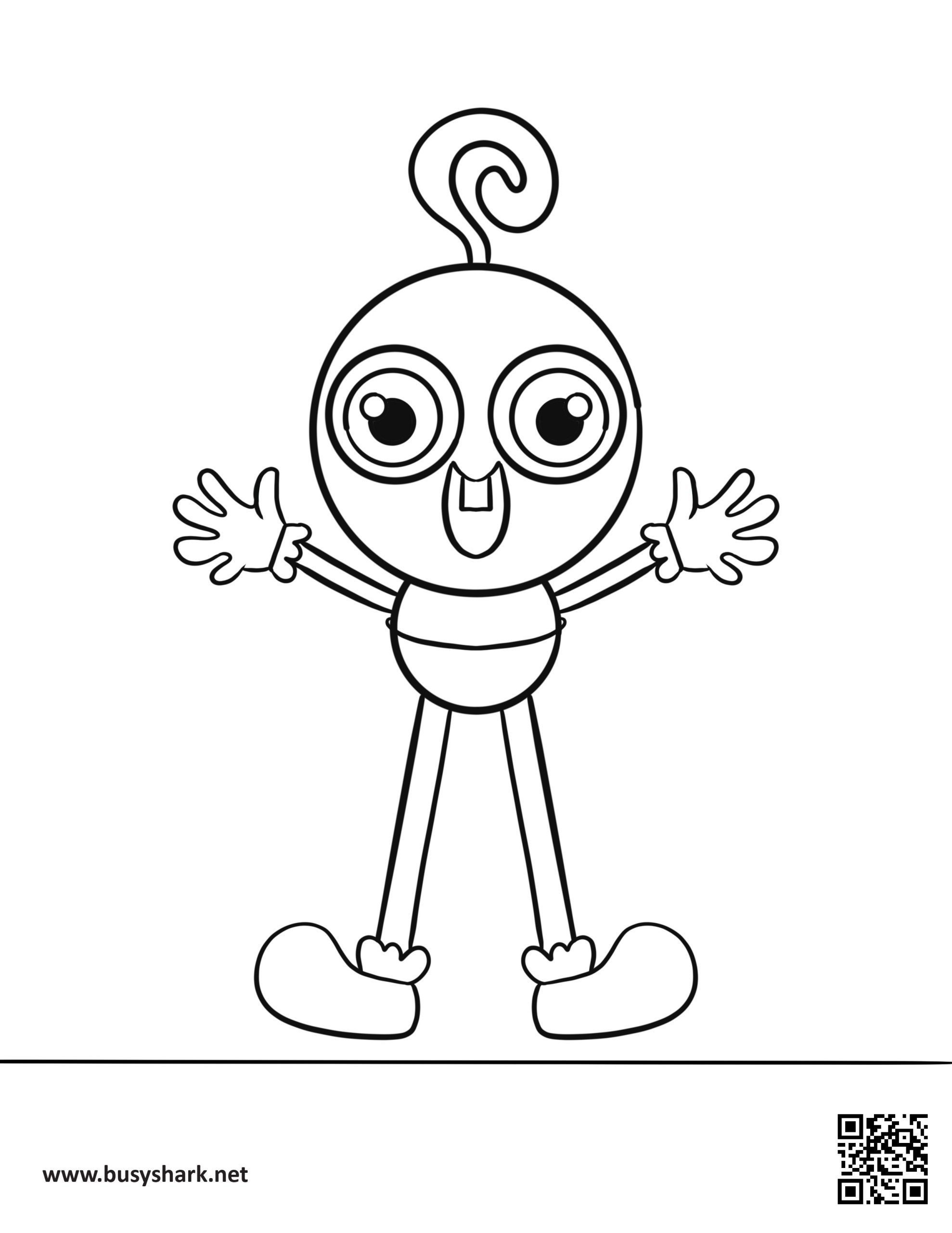 Baby long legs coloring page