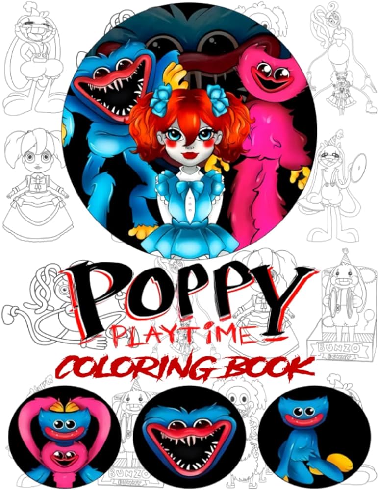 Poppy playtime chapter coloring book poppy playtime chapter coloring book