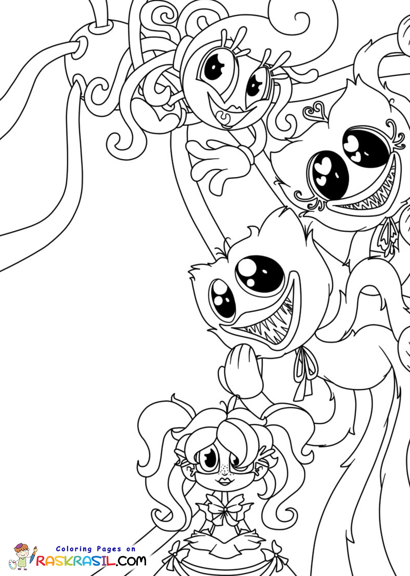 Poppy playtime coloring pages