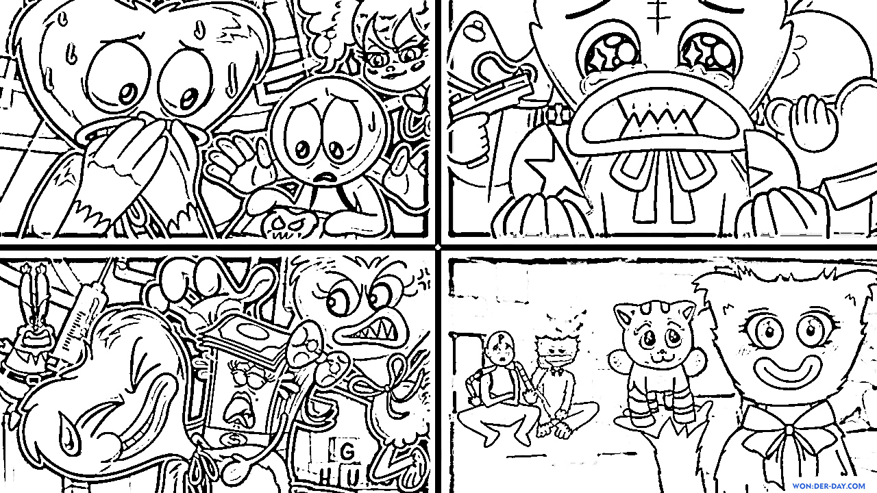 Poppy playtime coloring pages free coloring pages