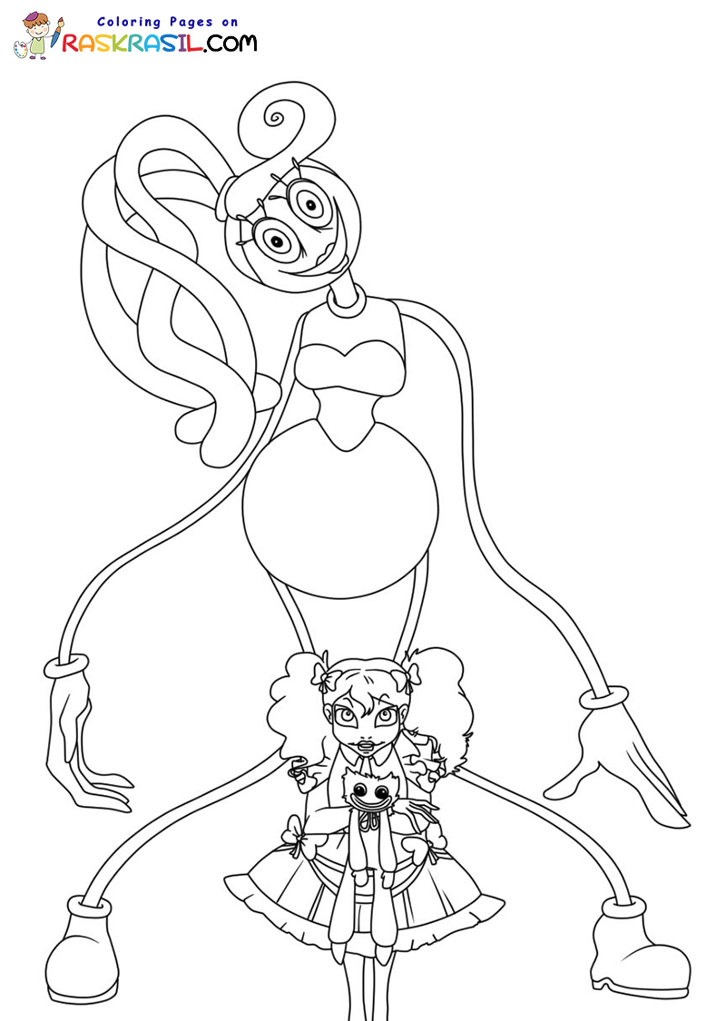 Poppy playtime coloring pages