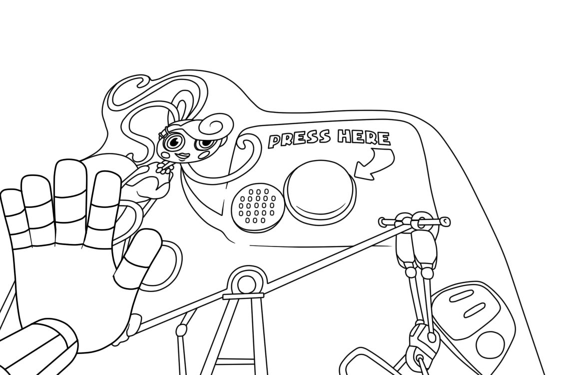 Poppy playtime chapter coloring pages