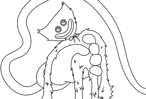 Huggy wuggy coloring pages