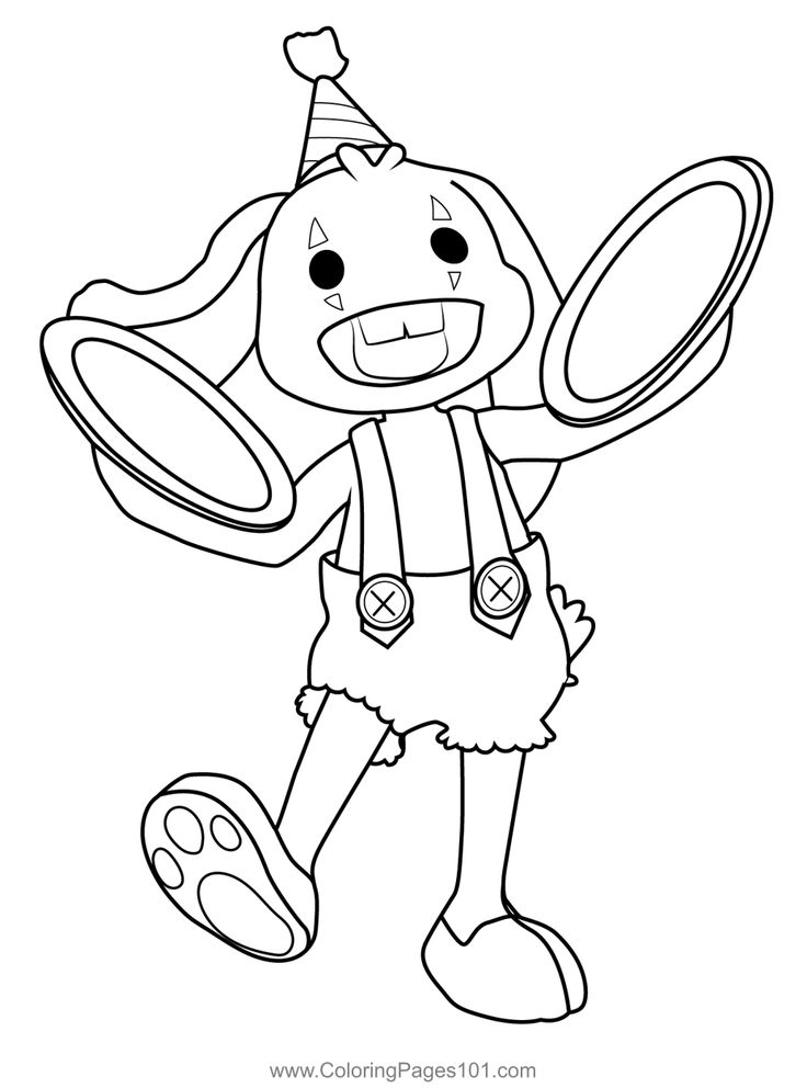 Bunzo bunny poppy playtime coloring page hello kitty colouring pages bunny coloring pages kitty coloring