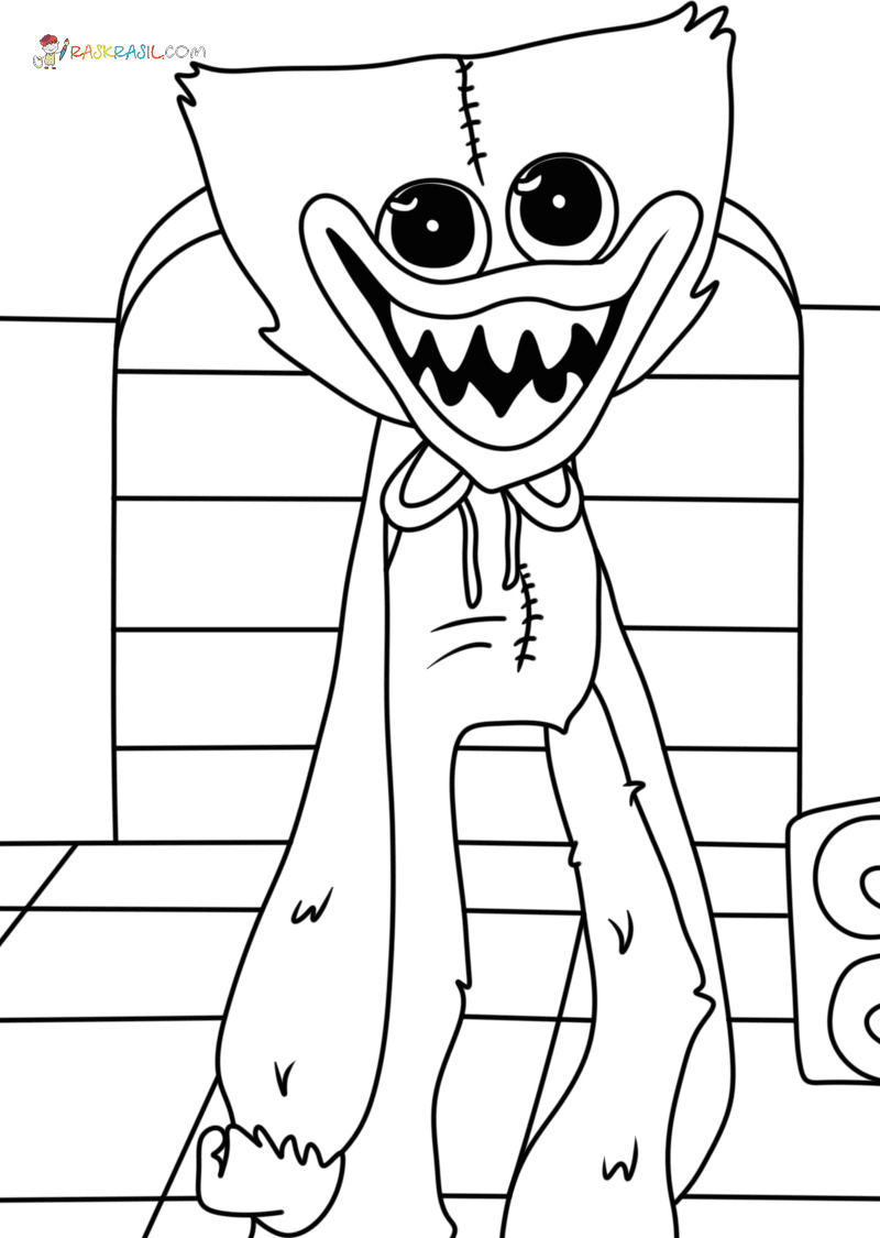 Huggy wuggy coloring pages new pictures free printable off