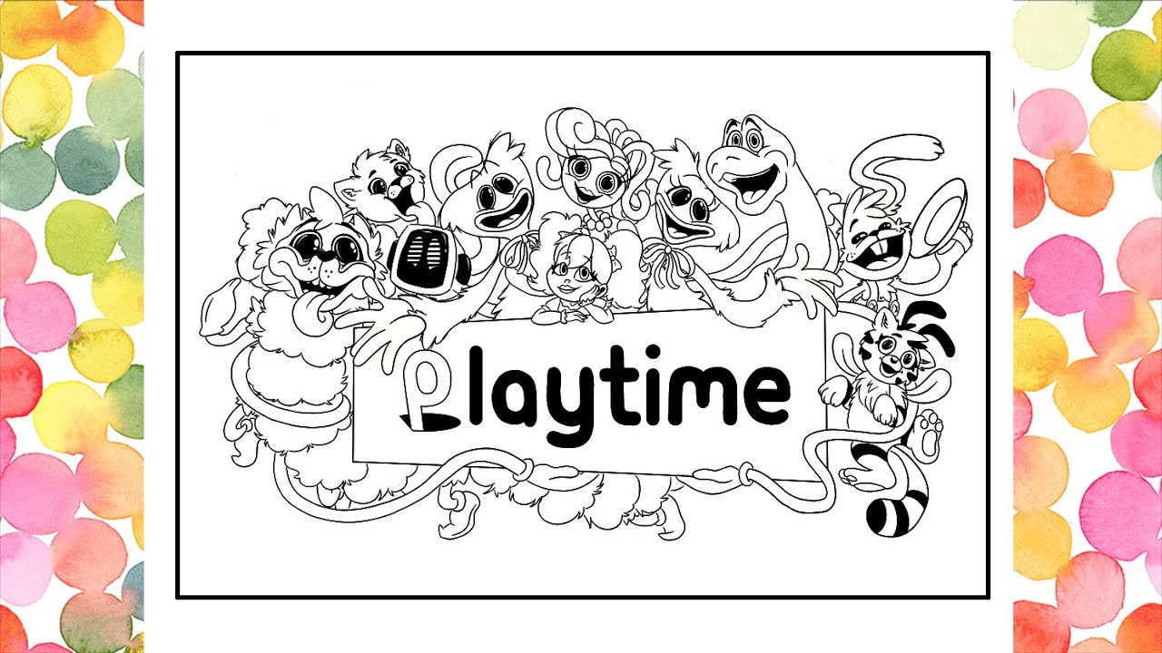 Poppy playtime project coloring pages the biggest coloring book poppy playtime all characters