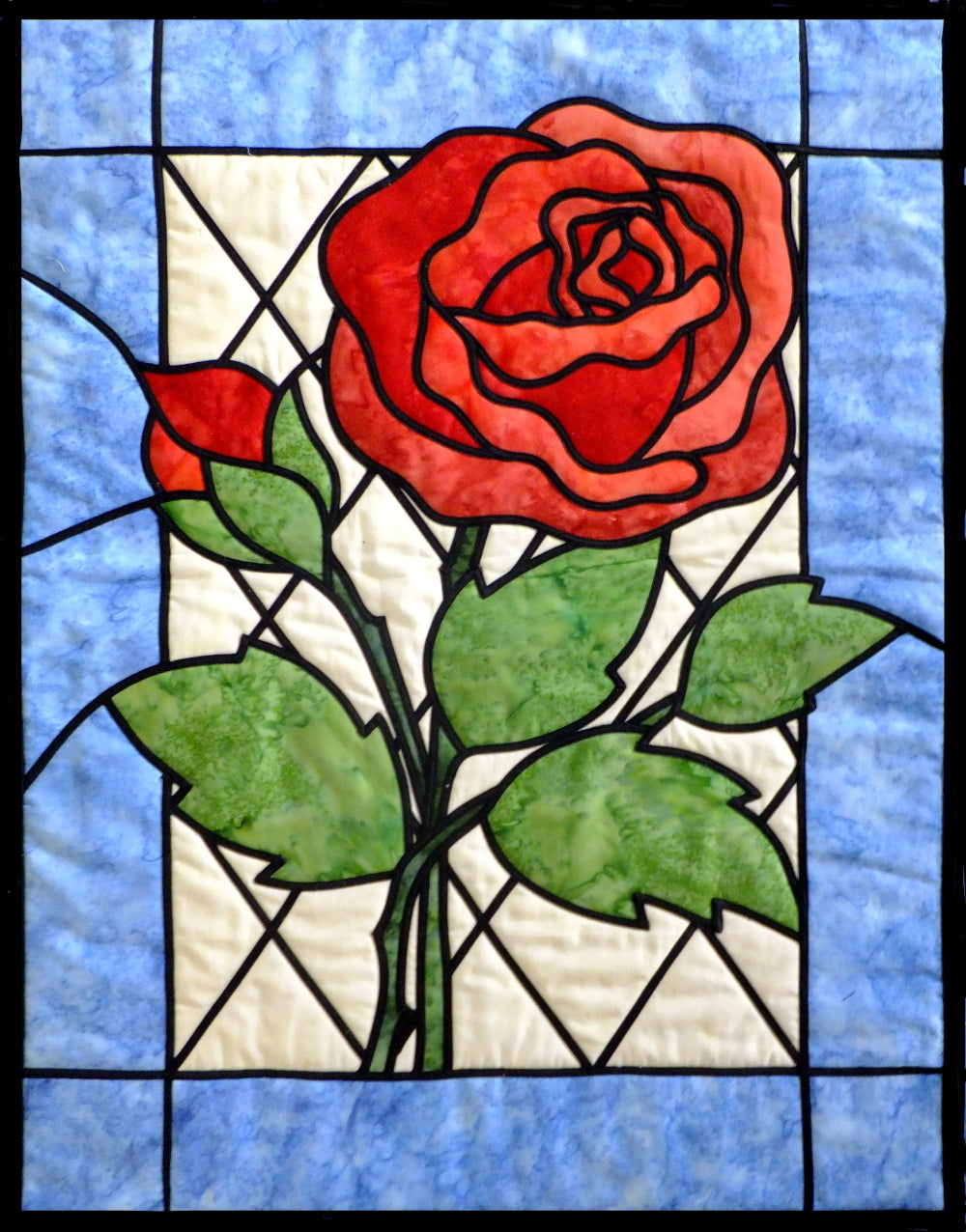 Stained glass rose â