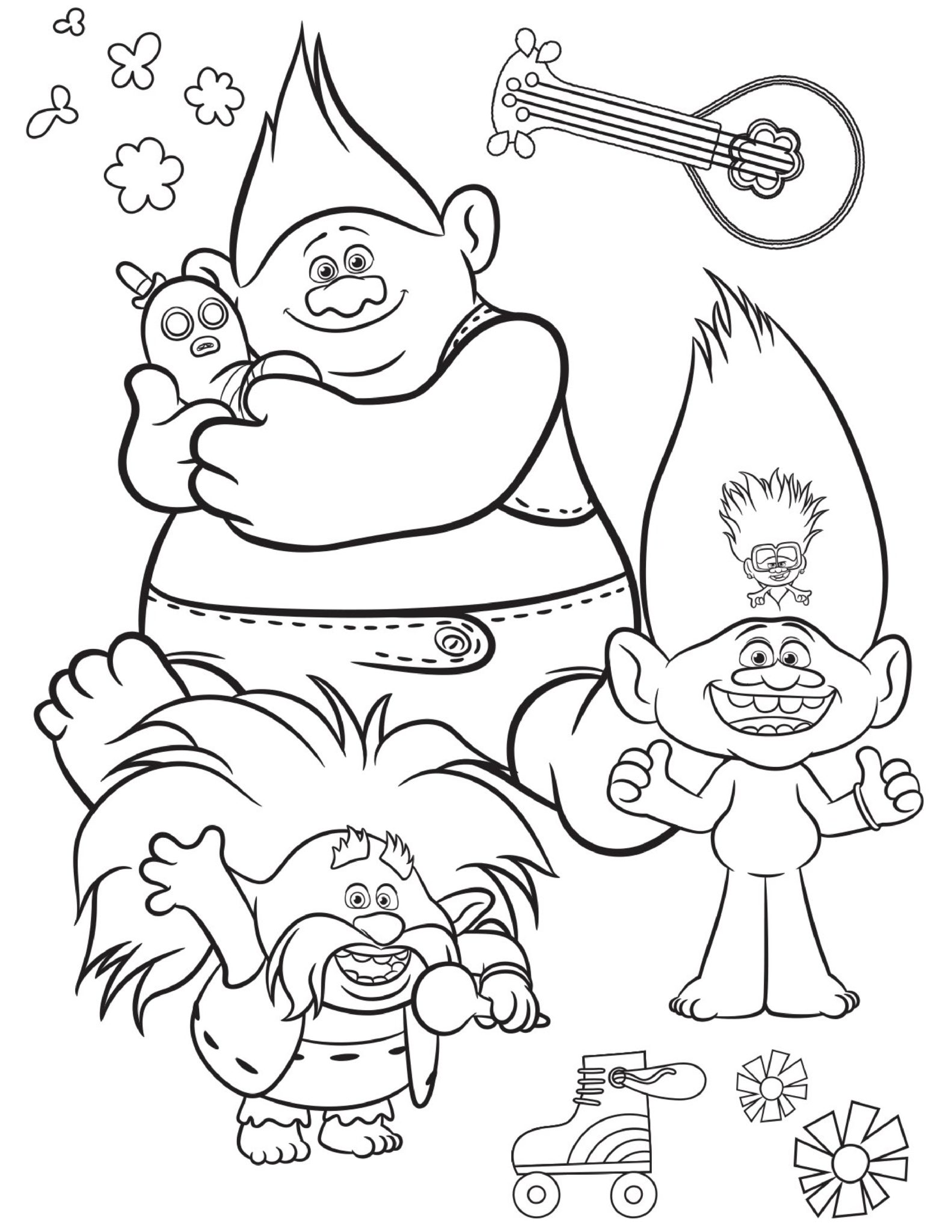 Free printable trolls coloring pages activity sheets zoom backgrounds more crazy adventures in parenting