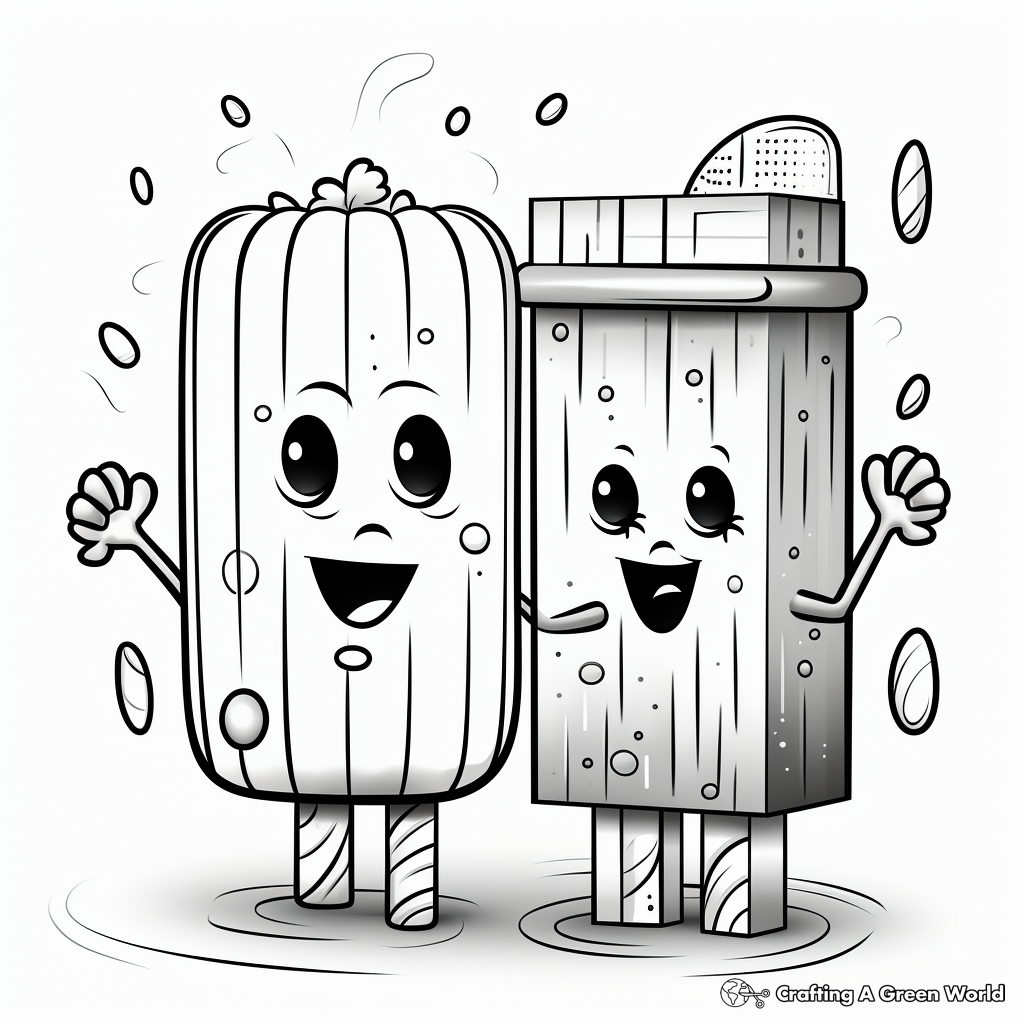 Popsicle coloring pages