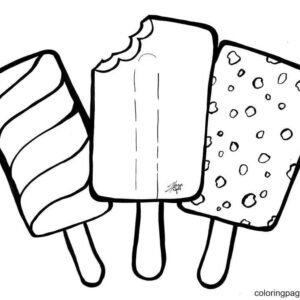 Popsicle coloring pages printable for free download