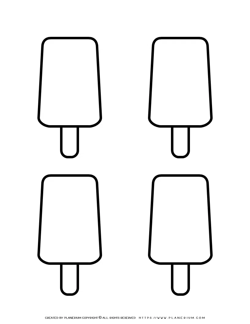 Popsicle template make fun summer crafts with your kids