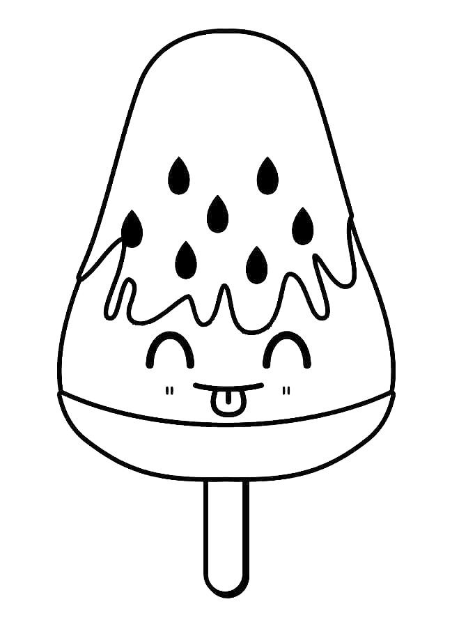 Popsicle coloring pages