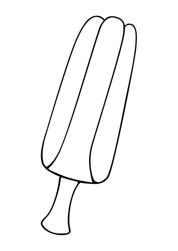 Coloring page popsicle